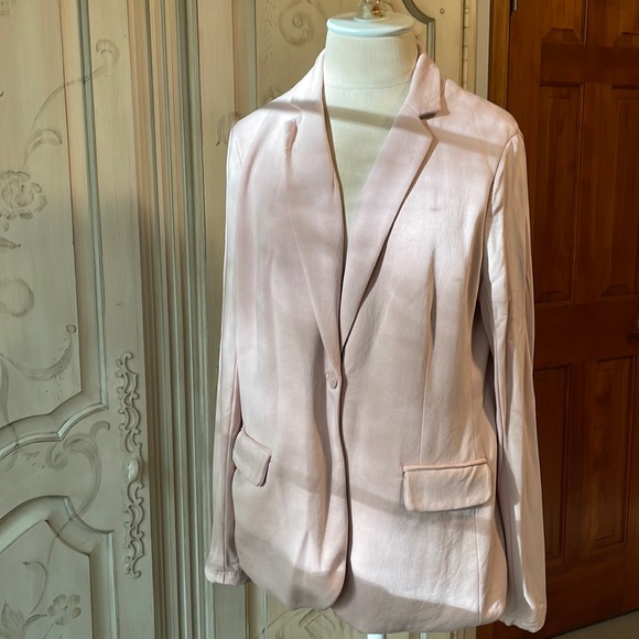Catherine MaLandrino, pink knit blazer, XS - Picture 1 of 6